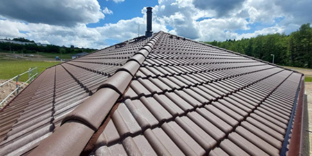 Dokončování dřevostavby Střecha dřevostavby po dokončení